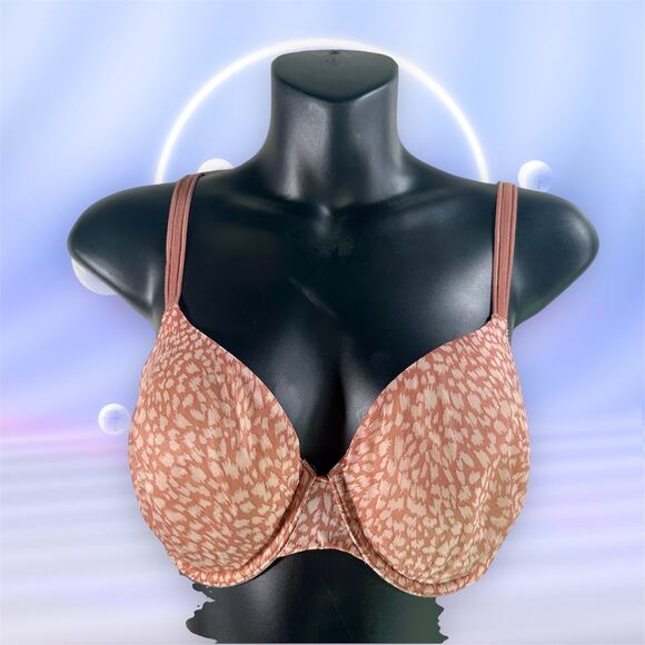 Victoria's Secret Women's 36D Tan Beige Lined Perfect Coverage Bra Underwire - Picture 1 of 9